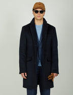 Cappotto classico in lana misto |Colore:Blu