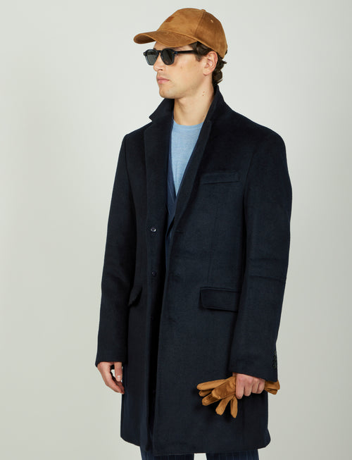 Cappotto classico in lana misto |Colore:Blu