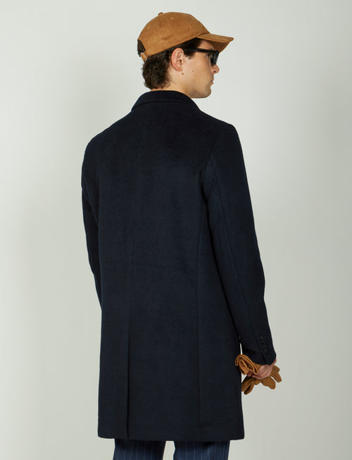 Cappotto classico in lana misto |Colore:Blu
