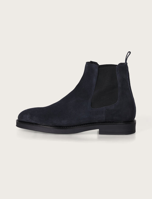 Stivaletto in camoscio modello Chelsea|Colore:Blu