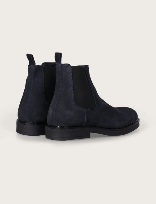 Stivaletto in camoscio modello Chelsea|Colore:Blu
