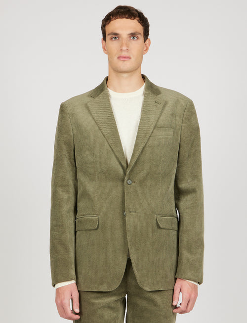 Giacca in velluto a coste |Colore:Verde militare