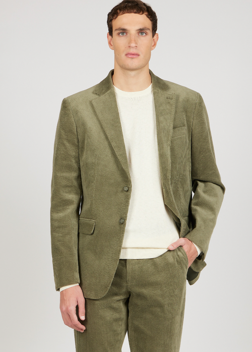 Giacca in velluto a coste |Colore:Verde militare