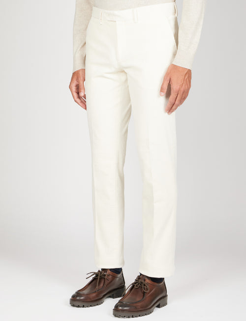 Pantaloni in velluto a coste |Colore:Panna