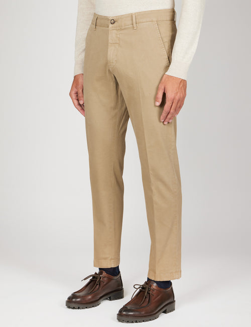 Pantaloni in twill di cotone |Colore:Beige