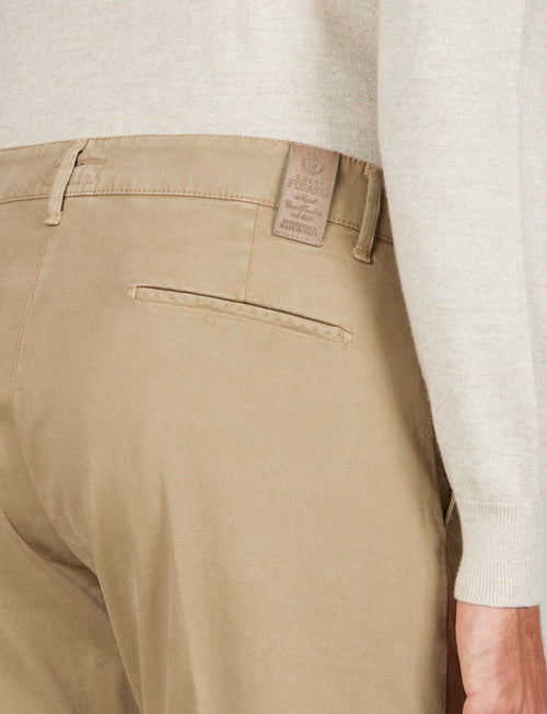 Pantaloni in twill di cotone |Colore:Beige