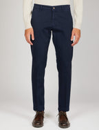 Pantaloni in twill di cotone |Colore:Blu