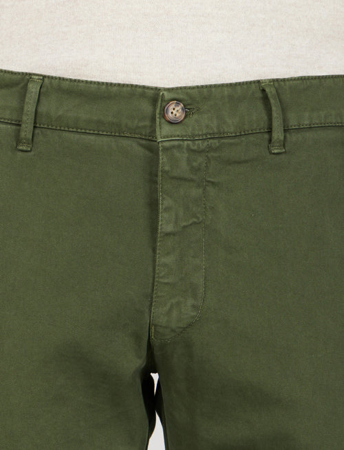 Pantaloni in twill di cotone |Colore:Verde militare