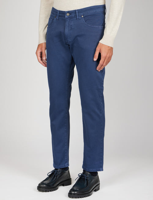 Pantaloni cinque tasche in twill Luigi Fusaro