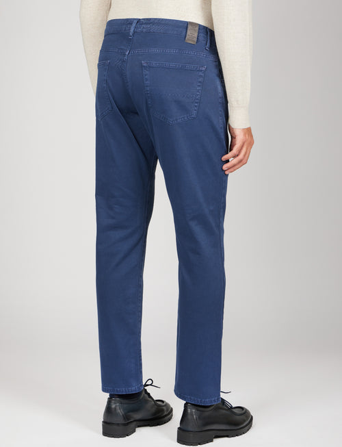 Pantaloni cinque tasche in twill Luigi Fusaro