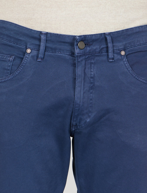 Pantaloni cinque tasche in twill Luigi Fusaro