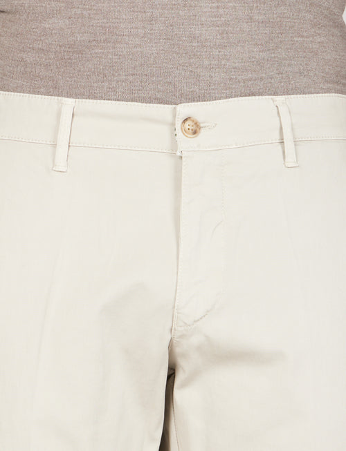 Pantaloni in cotone piqué|Colore:Sabbia