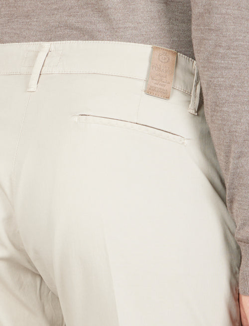 Pantaloni in cotone piqué|Colore:Sabbia