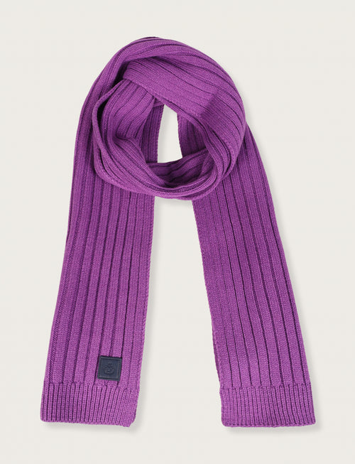 Sciarpa a coste in maglia|Colore:Viola