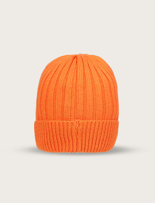 Cappello in maglia a coste |Colore:Arancio