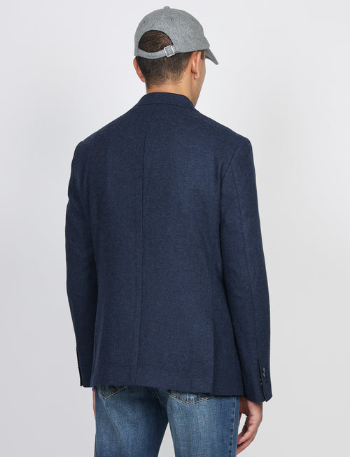 Giacca in lana dobby melange |Colore:Blu