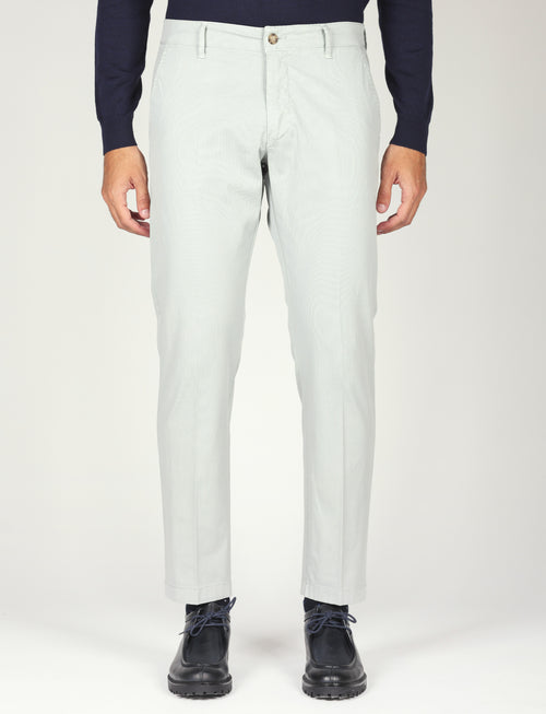 Pantaloni in cotone piqué|Colore:Perla