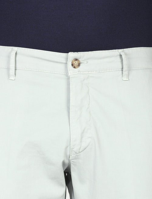 Pantaloni in cotone piqué|Colore:Perla