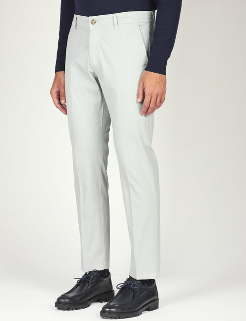 Pantaloni in cotone piqué|Colore:Perla