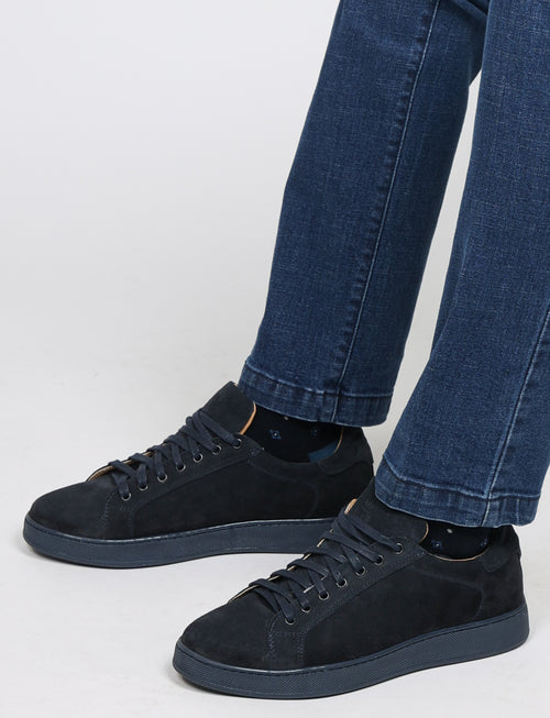 Jeans in denim di cotone |Colore:Lavaggio scuro