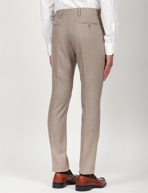 Pantaloni in flanella di lana |Colore:Beige