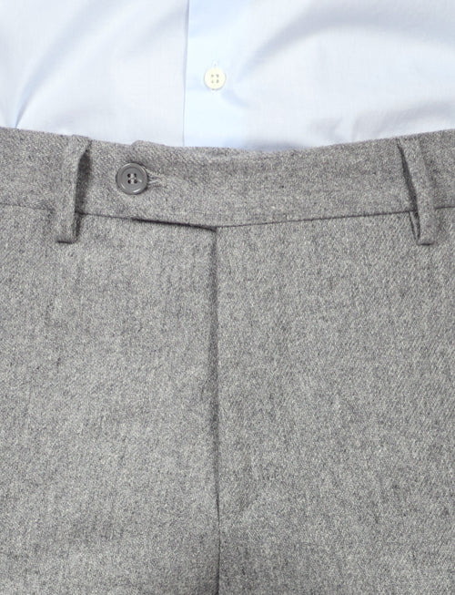 Pantaloni in flanella di lana |Colore:Grigio medio