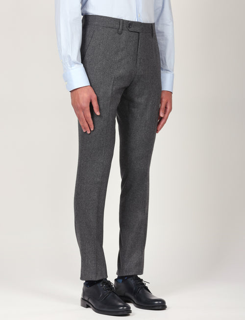 Pantaloni in flanella di lana |Colore:Antracite
