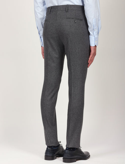 Pantaloni in flanella di lana |Colore:Antracite
