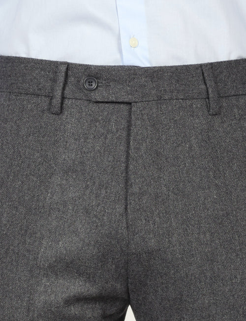 Pantaloni in flanella di lana |Colore:Antracite