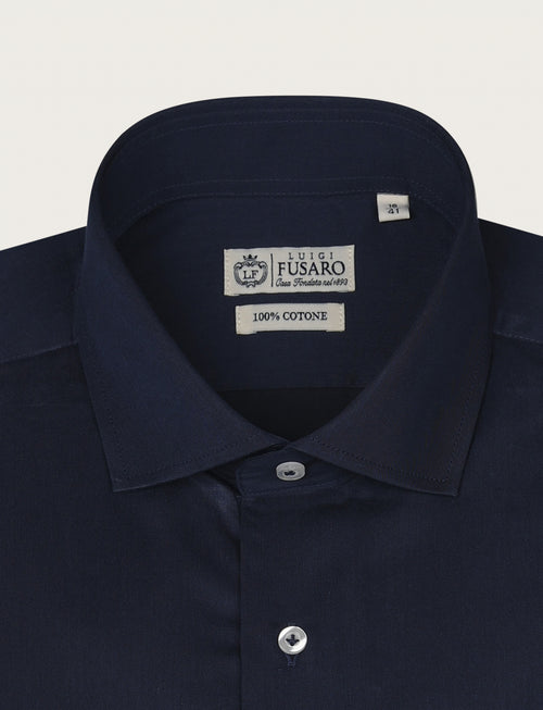Camicia in twill 100% cotone luigi fusaro