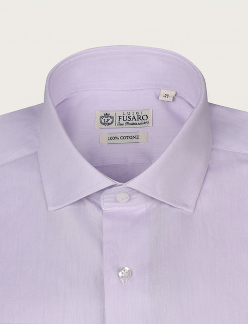 Camicia in twill 100% cotone luigi fusaro