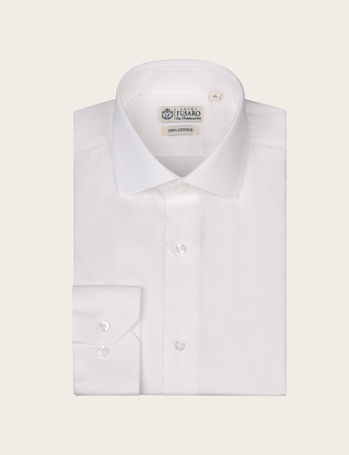 Camicia in twill 100% cotone luigi fusaro