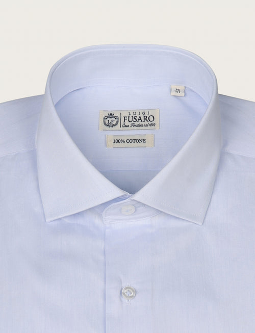 Camicia in twill 100% cotone luigi fusaro