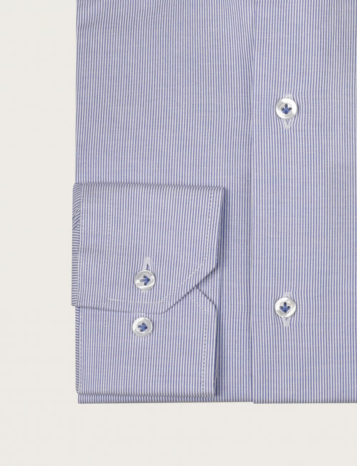 Camicia in cotone a righino fine luigi fusaro