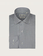 Camicia quadretto bicolore in cotone_Luigi Fusaro