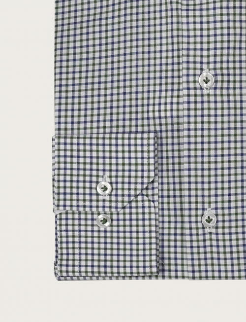 Camicia quadretto bicolore in cotone_Luigi Fusaro