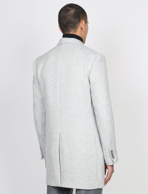 Cappotto doppiopetto spigato |Colore:Panna