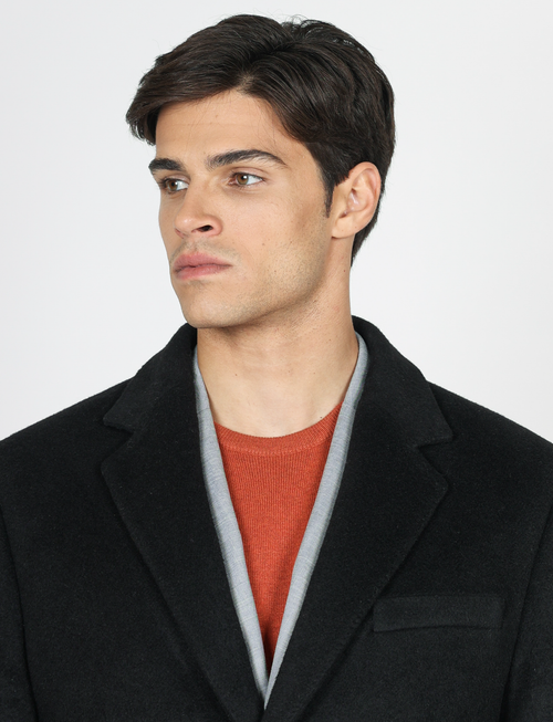Cappotto classico in lana misto |Colore:Nero