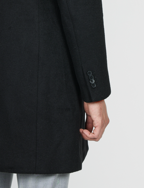 Cappotto classico in lana misto |Colore:Nero