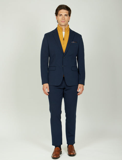 Abito in maglia tinta unita |Colore:Blu