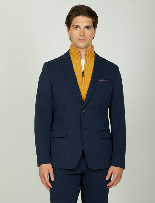 Abito in maglia tinta unita |Colore:Blu