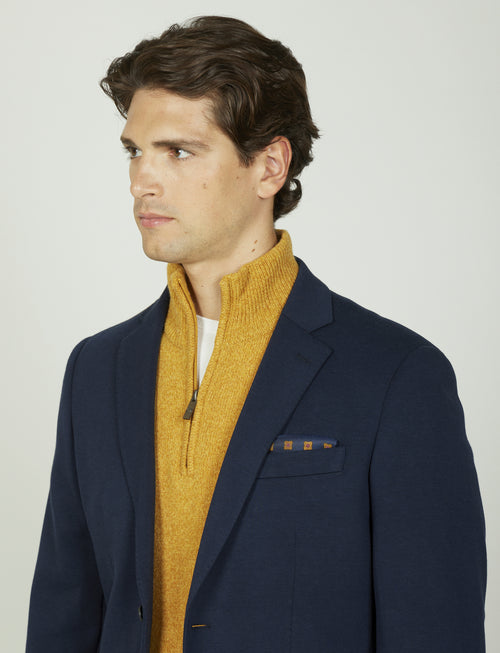 Abito in maglia tinta unita |Colore:Blu