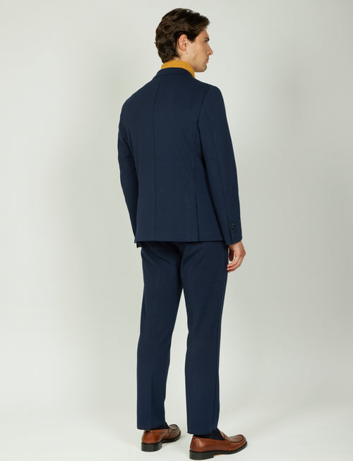 Abito in maglia tinta unita |Colore:Blu