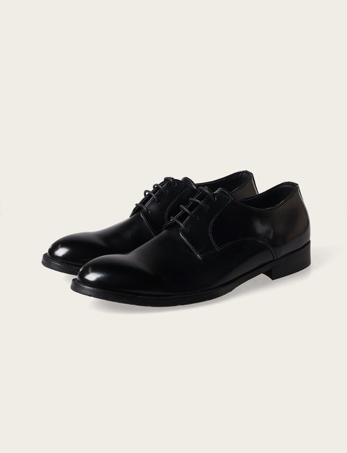 Scarpa stringata liscia in pelle abrasivata luigi fusaro