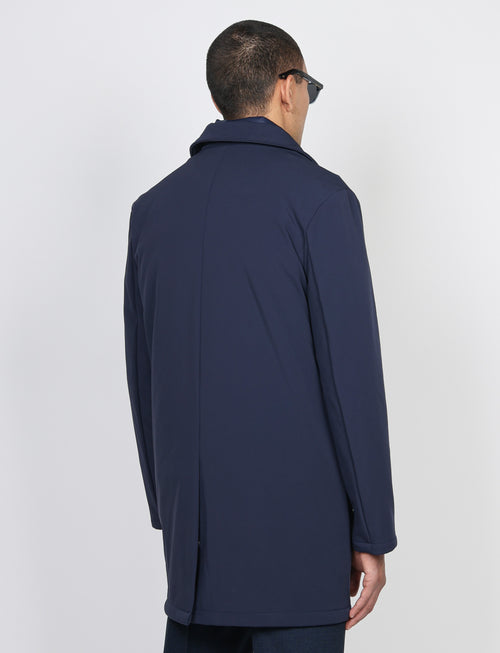 Trench tecnico con pettorina removibile |Colore:Blu