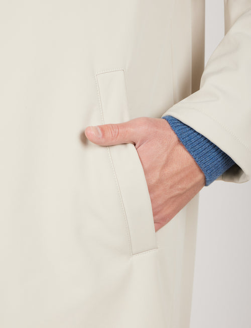 Trench tecnico con pettorina removibile |Colore:Panna