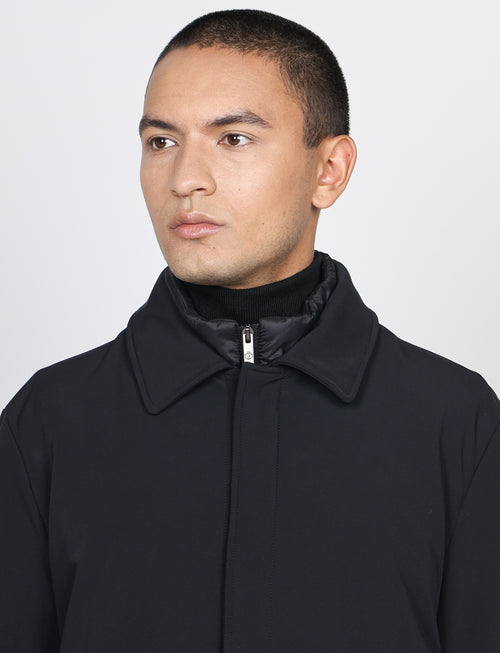 Trench tecnico con pettorina removibile |Colore:Nero