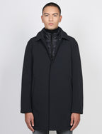 Trench tecnico con pettorina removibile |Colore:Nero