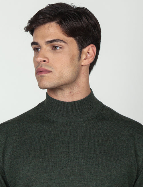 Lupetto in lana merinos|Colore:Verde