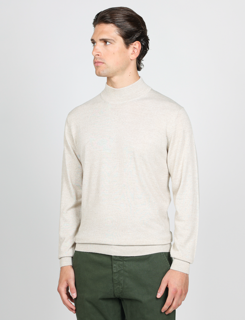 Lupetto in lana merinos|Colore:Panna